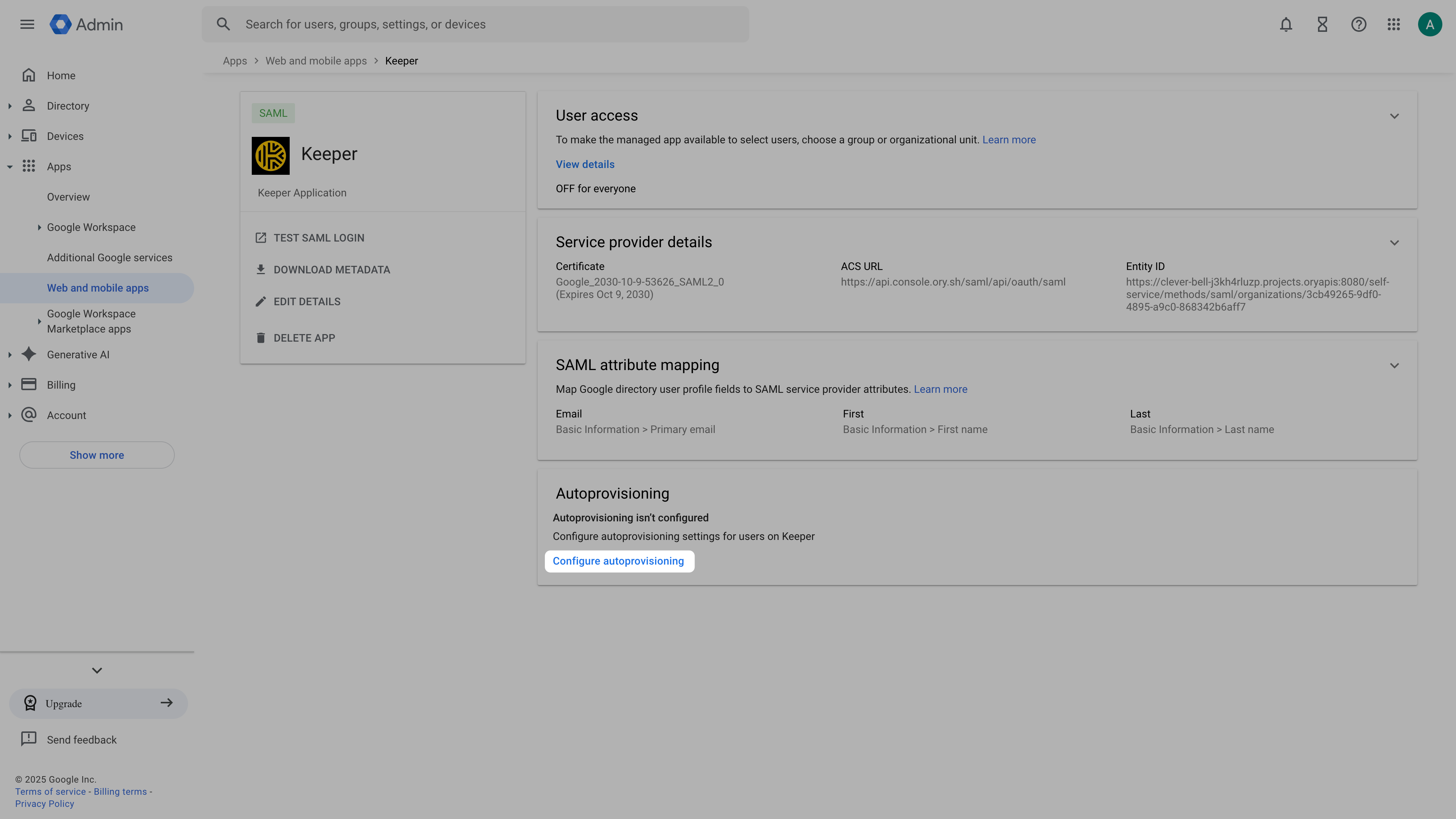 Configure autoprovisioning